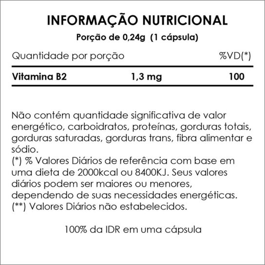 Kit 3x Riboflavina Vitamina B2 Semprebom 60 Cap. de 240 mg.