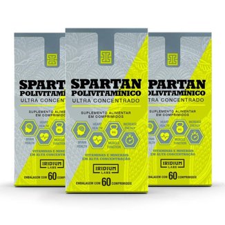 Kit 3x Spartan Polivitaminico Ultra Concentrado 60 comp