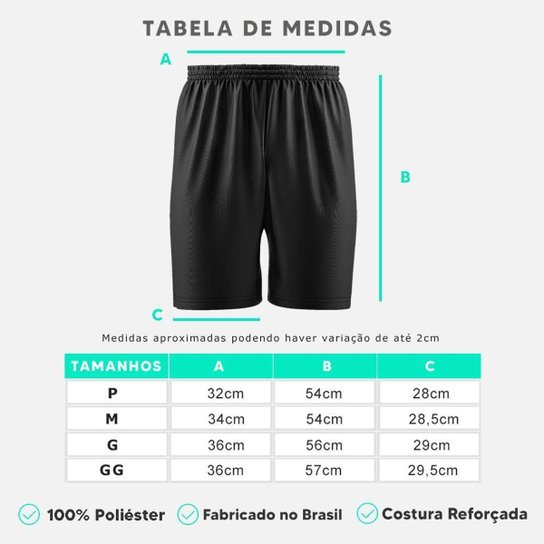 Kit 4 Calção Short Futebol Basquete Vôlei Bermuda Dry Treino Academia