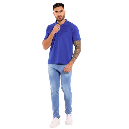 Kit 4 Camisa Polo Masculina Piquet
