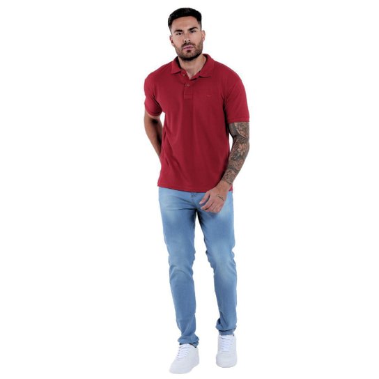 Kit 4 Camisa Polo Masculina Piquet