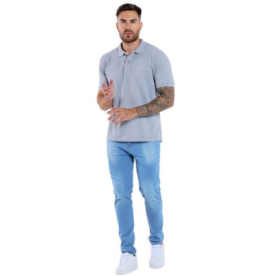 Kit 4 Camisa Polo Masculina Piquet