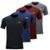 Kit 4 Camiseta Masculina Dagg Dry Academia Premium - Sortido