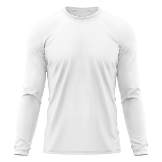 Kit 4 Camiseta Masculina Segunda Pele Proteção Solar UV Térmica Praia Manga Longa Blusa Camisa