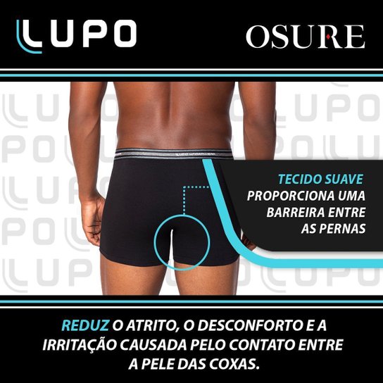 Kit 4 Cuecas Boxer Lupo Original Em Algodão Cueca Adulto Box Masculina Confortável 523
