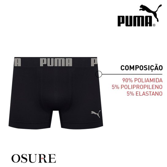 Kit 4 Cuecas Boxer Puma Masculina Cueca Box Microfibra Sem Costura Original
