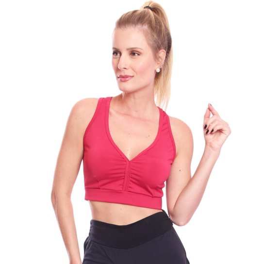 Kit 4 Top Feminino Academia Treino Alta Sustentação Fitness