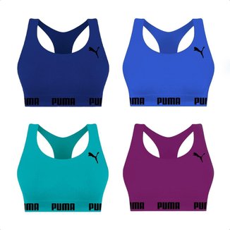 Kit 4 Tops Puma Nadador Sem Costura