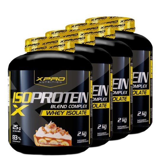Kit 4x Whey Protein Iso Blend Complex 2Kg - XPRO