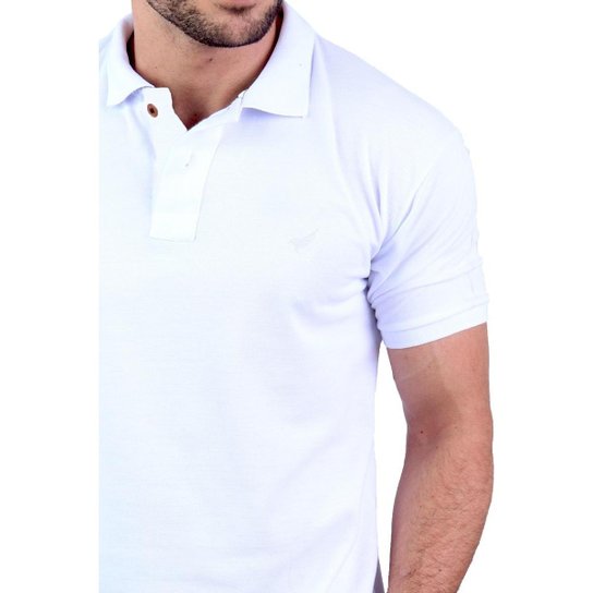 Kit 5 Camisa Polo Envoy Tecido Piquet Básica Masculina