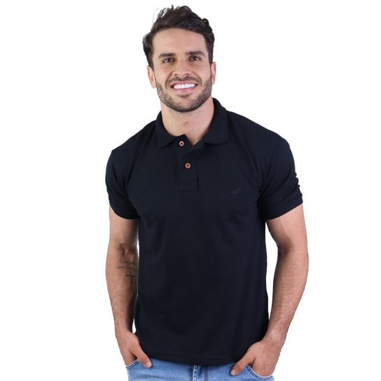 Kit 5 Camisa Polo Envoy Tecido Piquet Básica Masculina