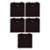 Kit 5 Camisetas Brasa Pica Pau Bordado Reserva Mini - Preto
