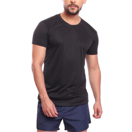 Kit 5 Camisetas Masculina Dry Manga Curta Proteção UV Slim Fit Básica Academia Treino Fitness