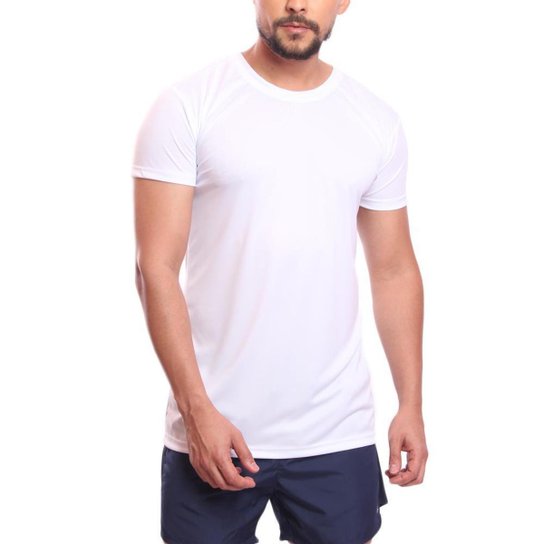 Kit 5 Camisetas Masculina Dry Manga Curta Proteção UV Slim Fit Básica Academia Treino Fitness