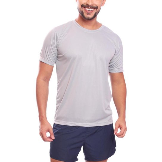Kit 5 Camisetas Masculina Dry Manga Curta Proteção UV Slim Fit Básica Academia Treino Fitness