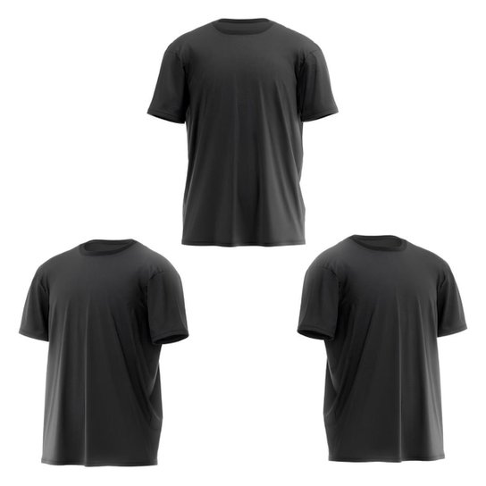 Kit 5 Camisetas Masculinas Tecnologia Dry Proteção Solar Térmica Anti Suor Academia Treino