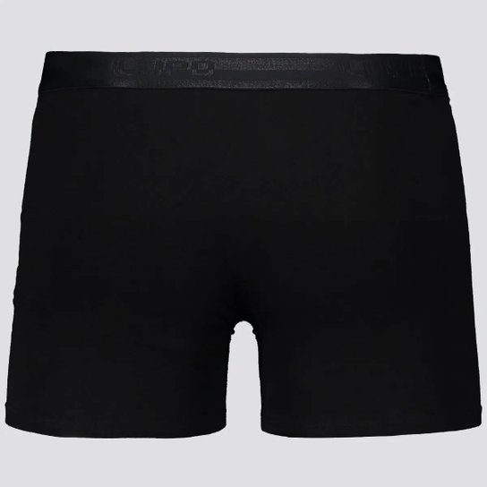 Kit 6 Cuecas Boxer Lupo Elastic Soft Preta