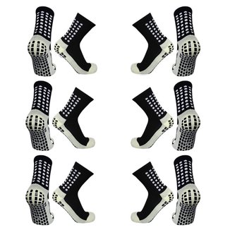 Kit 6 Pares de Meias Esportiva Antiderrapante Futebol Pro Socks Para Campo Para Chuteira