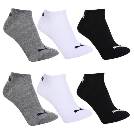 Kit 6 Pares de Meias Puma Logo