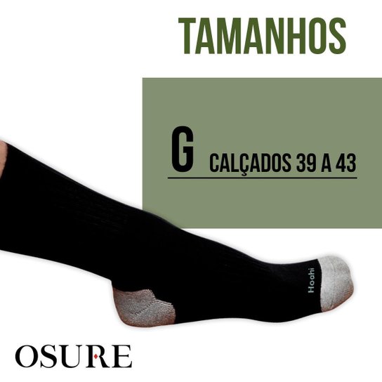 Kit 6 Pares Meias Cano Alto Longo 25cm Algodão Meia P/ Academia Esportiva Masculina Feminina Sport