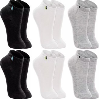 Kit 6 Pares Meias Infantil Lupo Original Em Algodão Menino Menina Criança Atacado Cano Curto Baixo