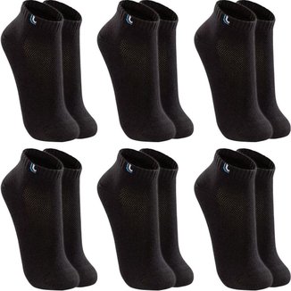 Kit 6 Pares Meias Lupo Algodão Masculina Meia Feminina Cano Curto Baixo Soquete Original