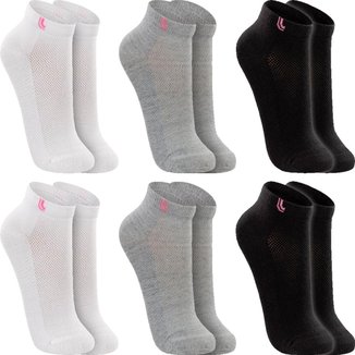 Kit 6 Pares Meias Lupo Algodão Masculina Meia Feminina Cano Curto Baixo Soquete Original