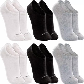 Kit 6 Pares Meias Lupo Algodão Masculina Meia Feminina Soquete Curto Baixo Atacado
