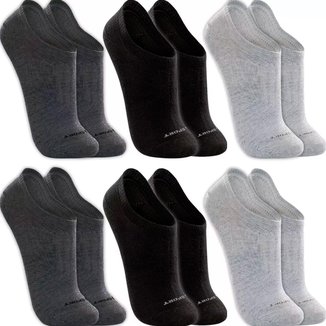 Kit 6 Pares Meias Lupo Algodão Masculina Meia Feminina Soquete Curto Baixo Atacado