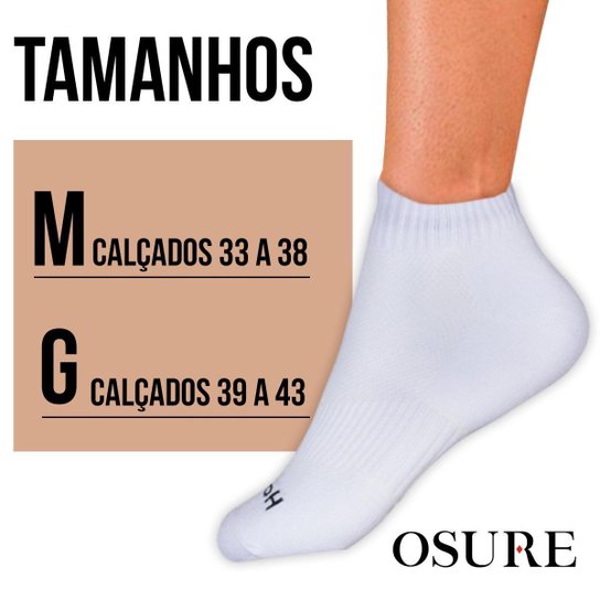 Kit 6 Pares Meias Soquete Algodão Masculina Feminina Cano Curto Baixo Sport Atacado
