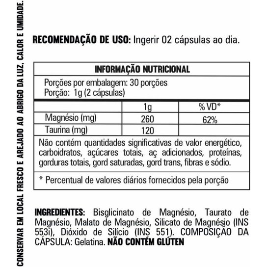 Kit 6x Tri Magnésio (Malato, Taurato, Bisglicinato) 60 Cápsulas Tuttiflora