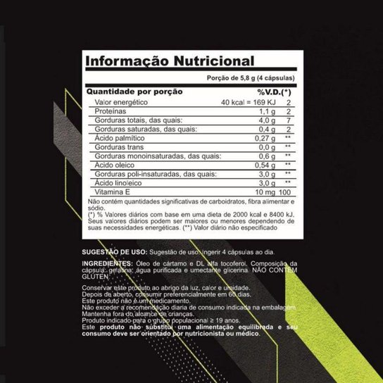 Kit 8x Óleo de Cártamo 120 Cáps - Original Nutrition