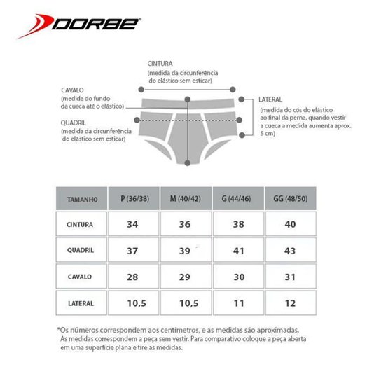 Kit 9 Cuecas Slip de Dorbe