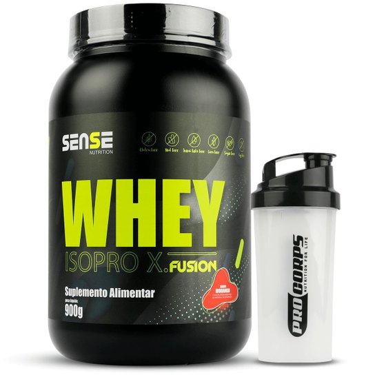 Kit Academia Whey Protein 900g + Coqueteleira Shaker