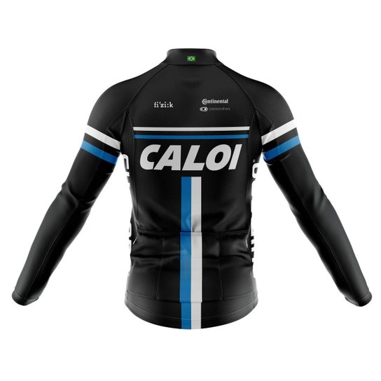 Kit Camisa Ciclismo Caloi com Bretelle Longo Forro Gel 3d Bike