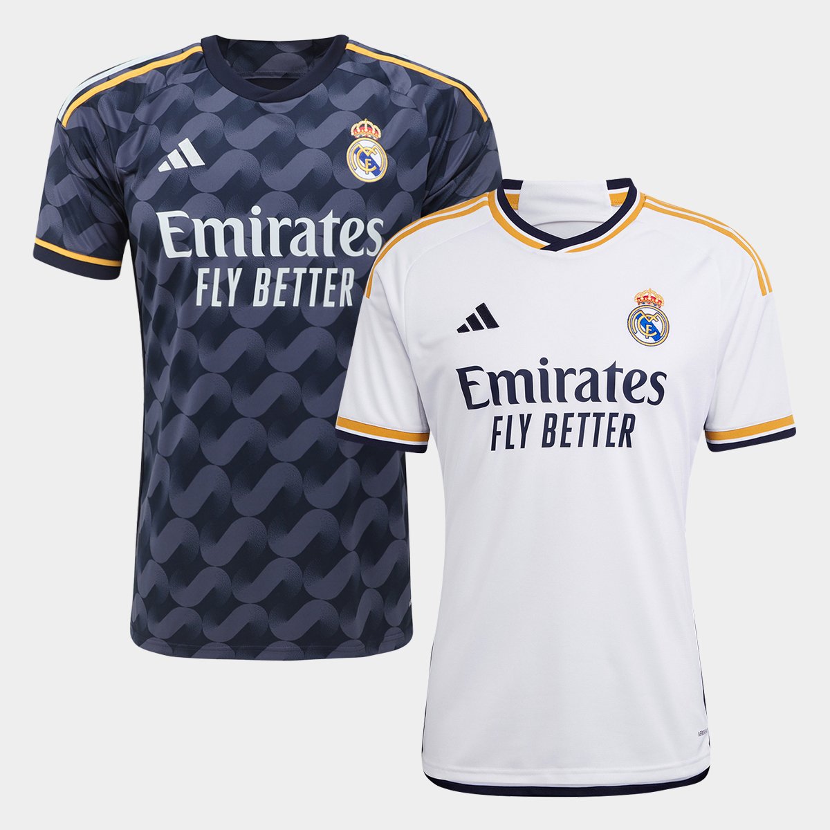 Kit Camisa Real Madrid Home + Away 23/24 - Torcedor Adidas
