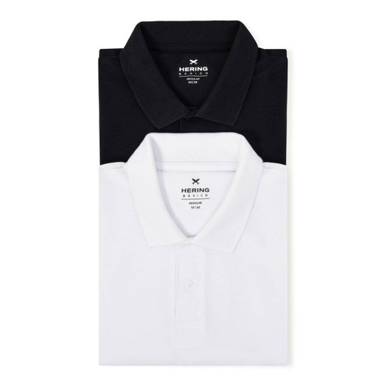 Kit Camisas Polo Hering Básicas Masculinas 2 Peças