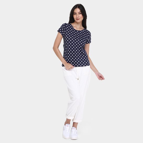 Kit Camiseta Básicos Poá c/ 2 Peças Feminina