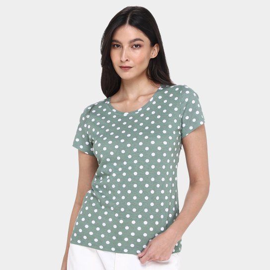 Kit Camiseta Básicos Poá c/ 2 Peças Feminina
