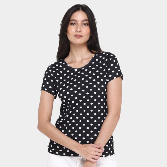 Kit Camiseta Básicos Poá c/ 2 Peças Feminina