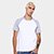 Kit Camiseta Básicos Raglan  2 Peças Masculina - Branco+Verde