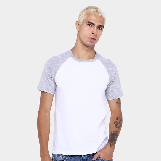 Kit Camiseta Básicos Raglan 2 Peças Masculina