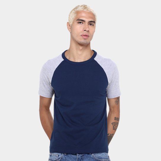 Kit Camiseta Básicos Raglan 2 Peças Masculina