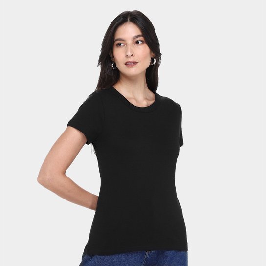 Kit Camiseta Hering Básica Feminina 3 Peças