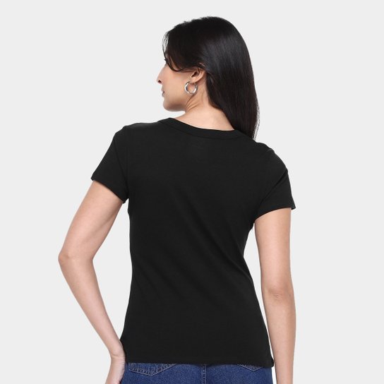 Kit Camiseta Hering Básica Feminina 3 Peças