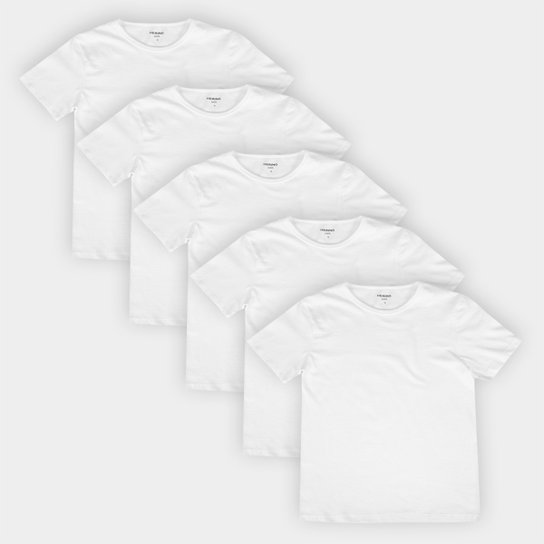 Kit Camiseta Infantil Hering 5 Peças