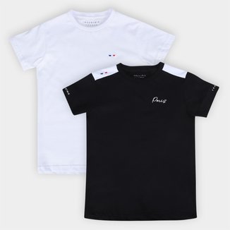 Kit Camiseta Infantil Industrie  Casual Menino - 2 Peças