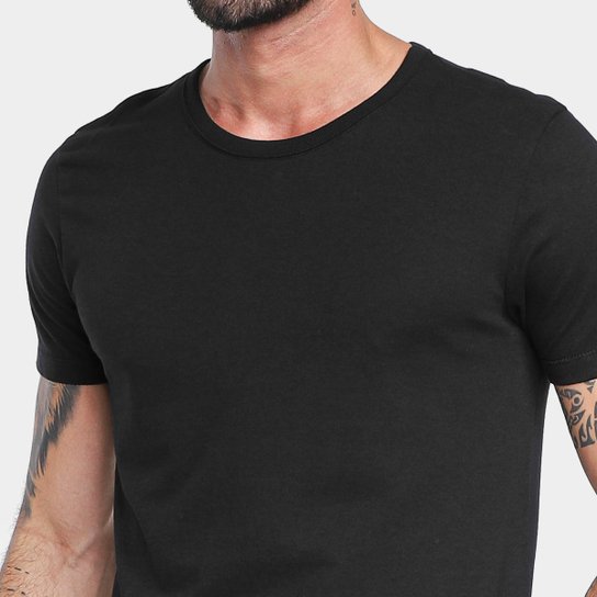 Kit Camisetas Hering Básicas Com 3 Peças Masculinas