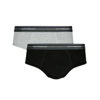 Kit Com 2 Cuecas Slip Em Algodão Lupo