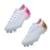 Kit Com 2 Pares de Chuteira de Campo Futebol Unissex - Rosa+Dourado